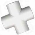 Circo Innovations Schedule 40 Pvc Cross Fitting, 1-1/4"Dia., White,  134-U